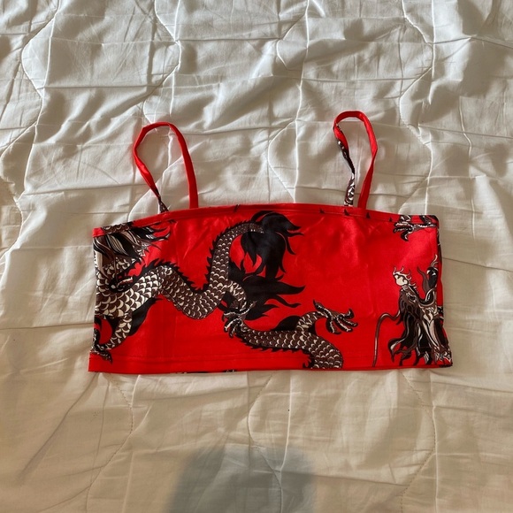 Red Dragon Skirt & Top Matching Set - Picture 8 of 12